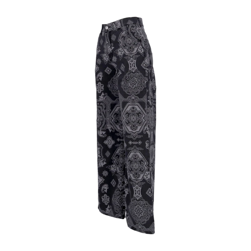 Carhartt WIP Zwarte Heavy Stone Wash Lange Dames Werkbroek Black Dames