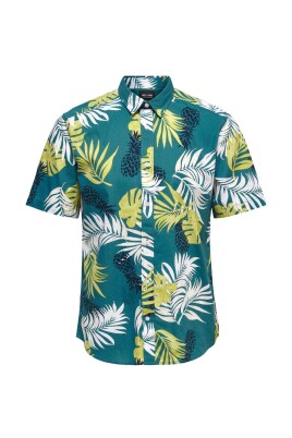 green-floral-short-sleeve-shirt