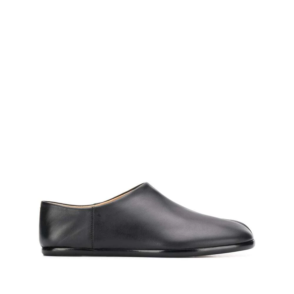 Maison Margiela Svarta Läder Tabi Slip-ons Black, Dam