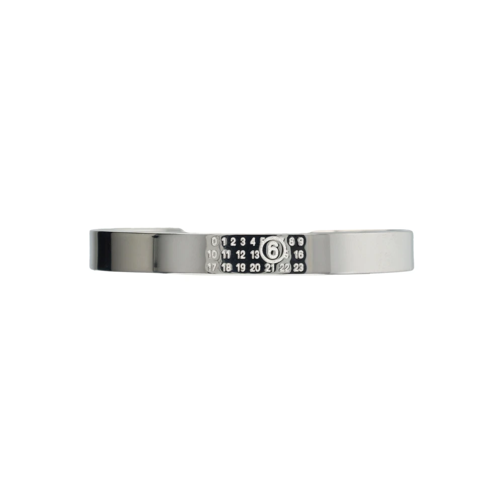 Mm6 Maison Margiela Unisex Gray Minimal Bracelet 8Mm