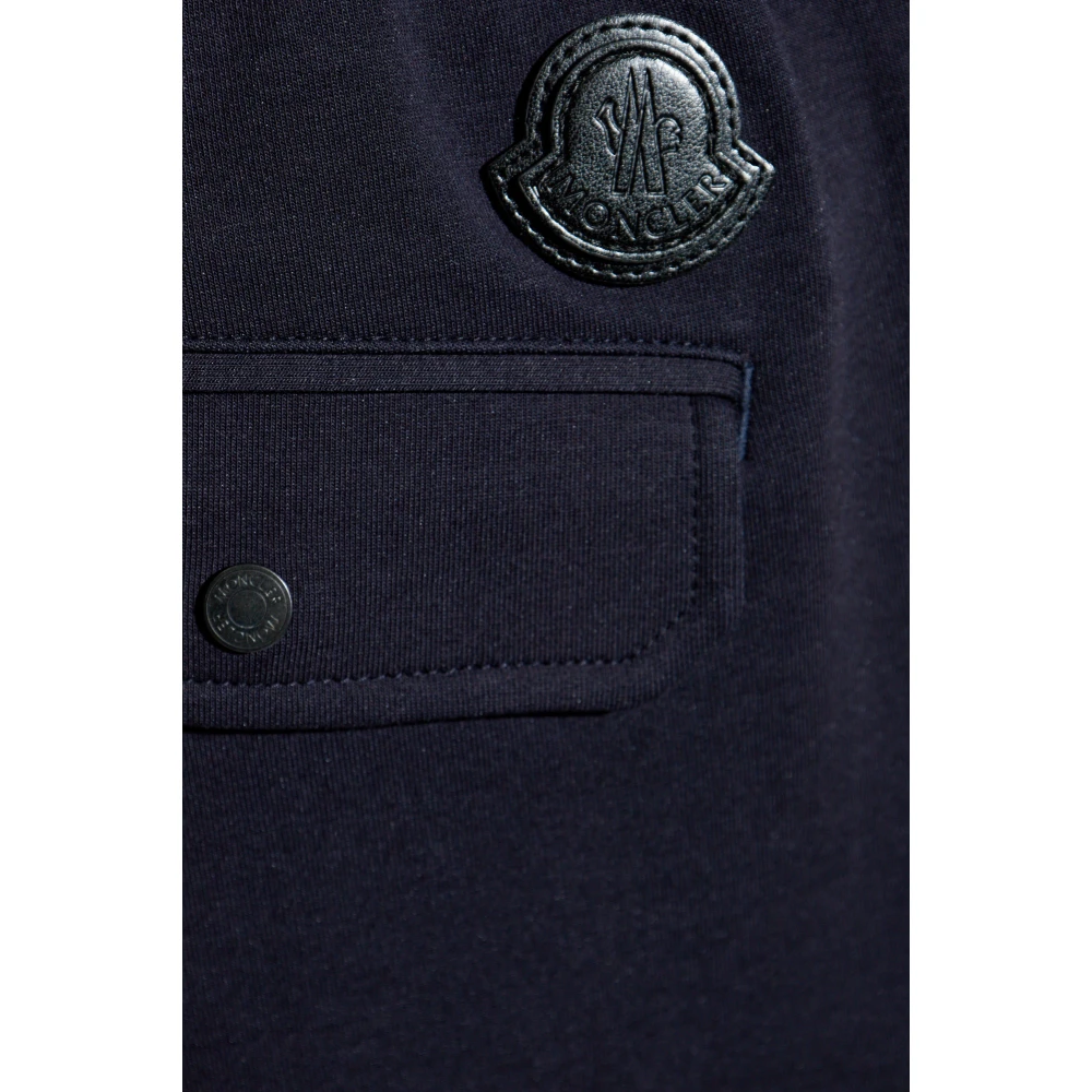 Moncler Katoenen broek Blue Heren