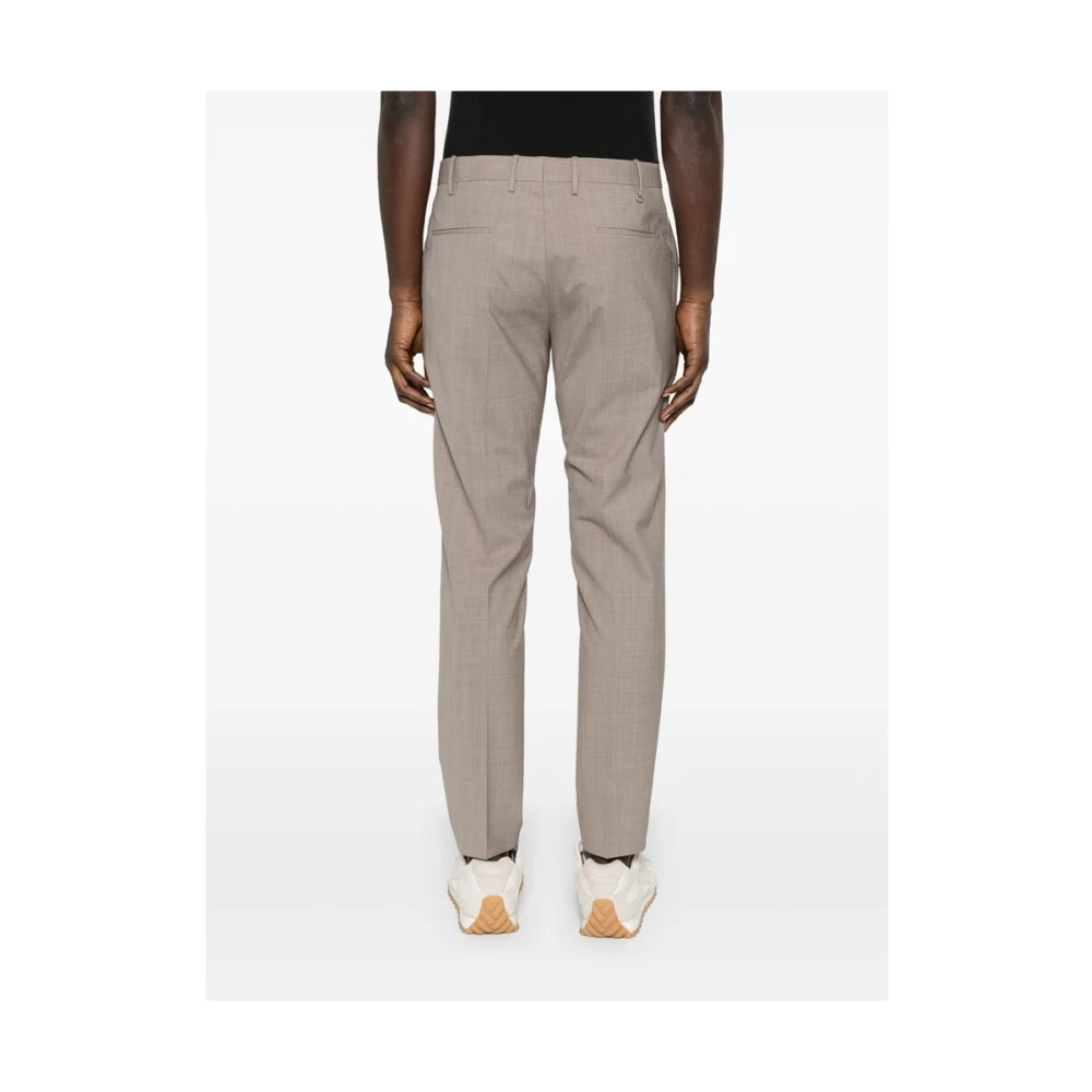 Pt01 Beige Broek met Verborgen Knoop Beige Heren