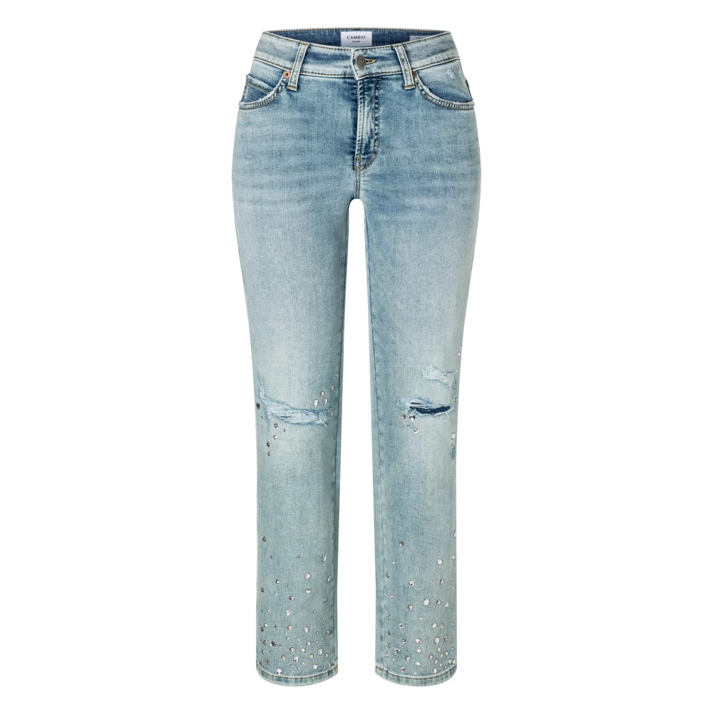 Cambio Paris Straight 9128-0078 01 - Stiliga och bekväma jeans Blue, Dam