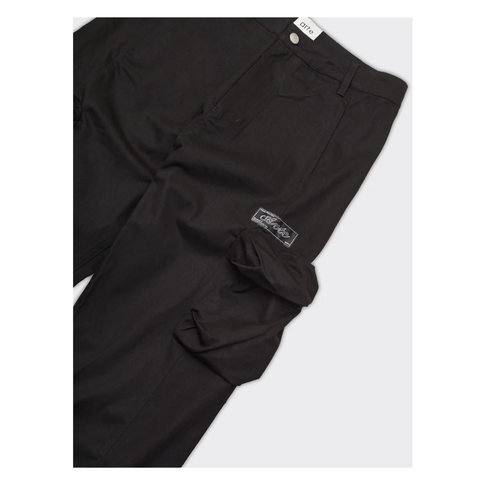 Arte Antwerp 3D Zakken Cargo Nylon Broek Zwart Black Heren