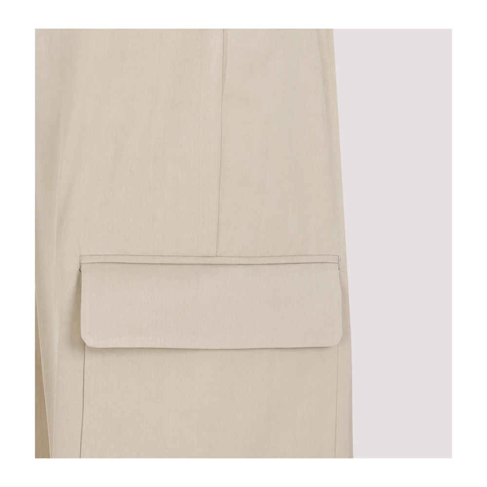 SPORTMAX Straight Trousers Beige Dames