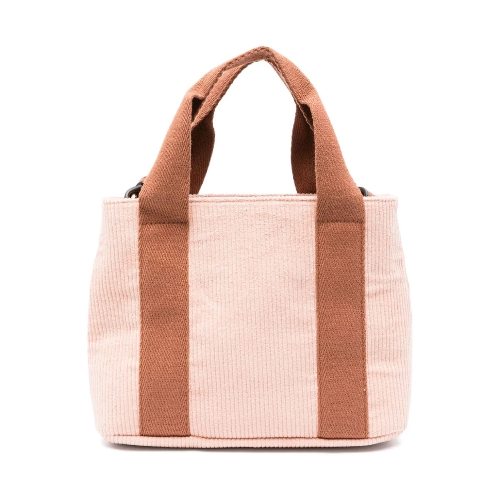 Chloé Roze Corduroy Leren Schoudertas Pink Dames
