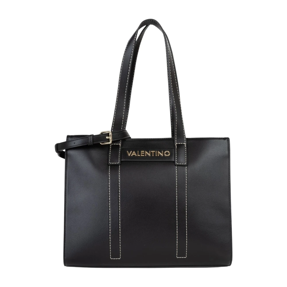 Valentino By Mario Valentino Women's Black Shopping Bags, One Size, Aury Re Tote Bag
