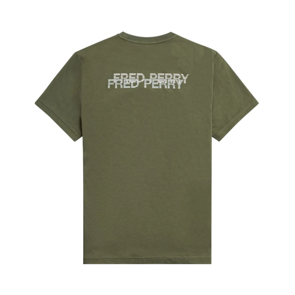 Fred Perry Casual Katoenen T-shirt Green Heren