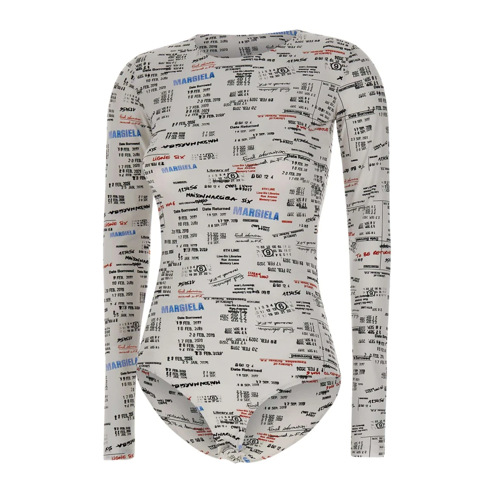 Mm6 Maison Margiela Women's Logo Bodysuit