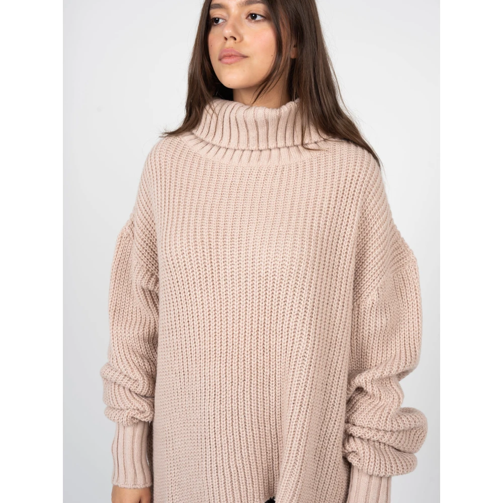 La Haine Inside Us Elegante Asymmetrische Dames Trui Pink Dames