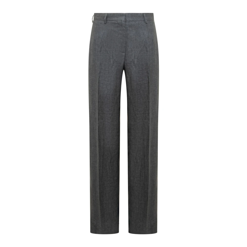 Palm Angels Straight Trousers Gray Dames