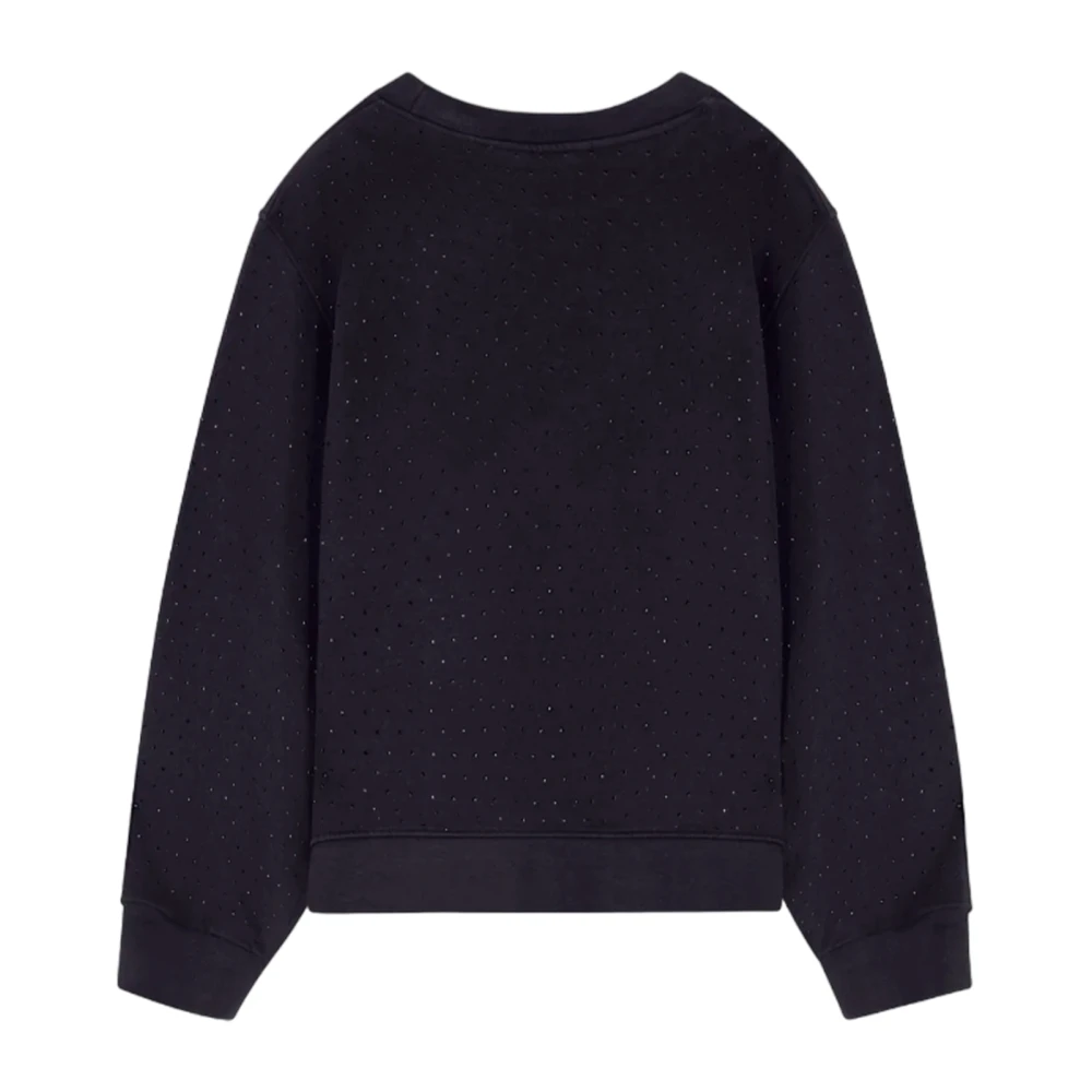 Barrow Vintage Print Sweatshirt met Strass Black Dames