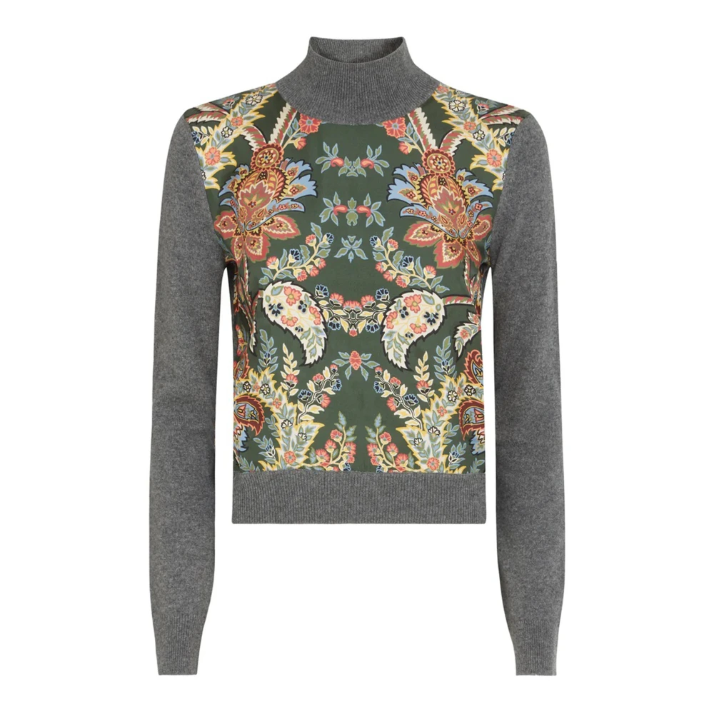 ETRO Bloemen Paisley Wol-Kasjmier Trui Multicolor Dames