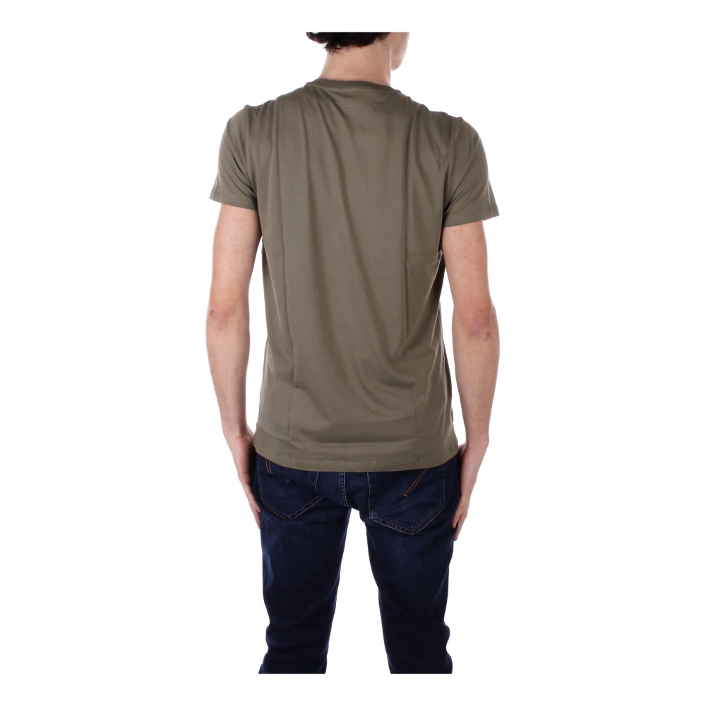 Lacoste Militaire Stijl T-shirts en Polo's Green Heren