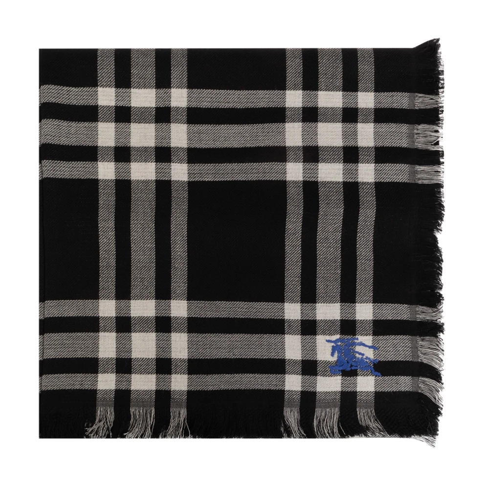 Burberry Wollen sjaal Black Unisex