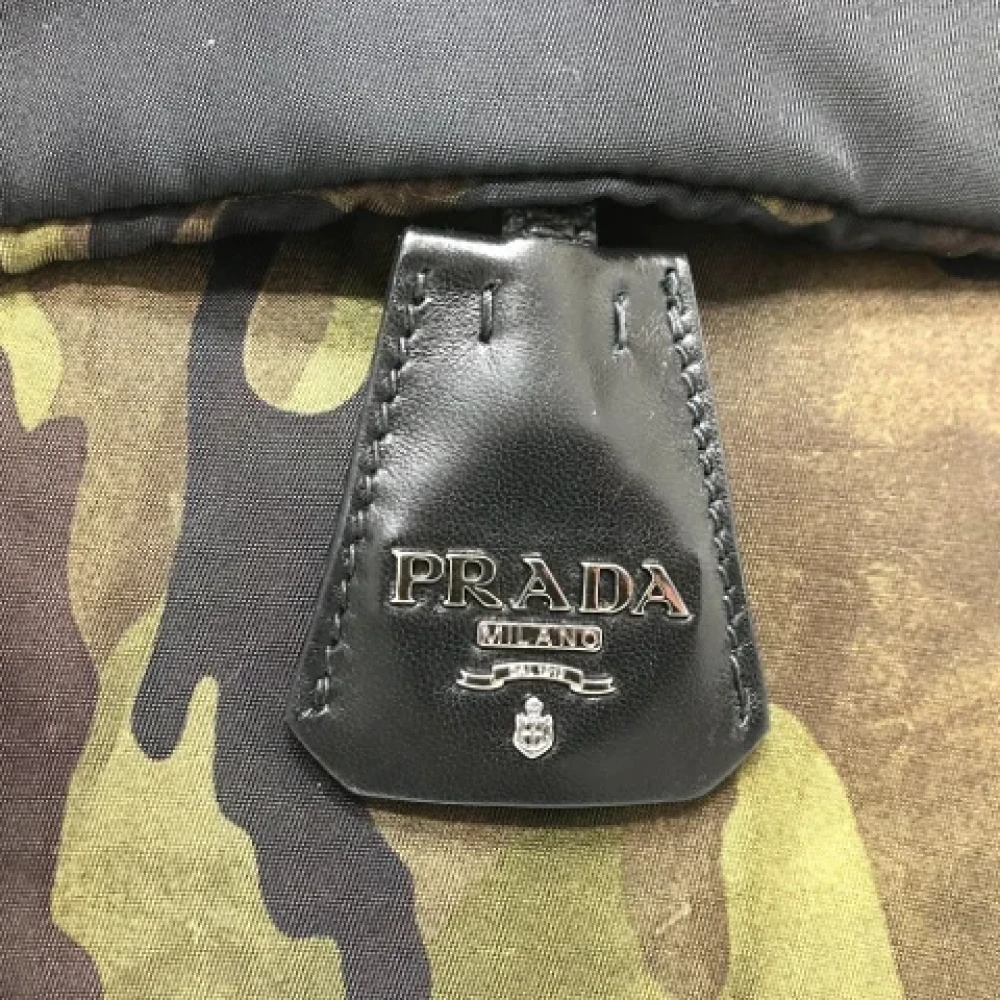 Prada Vintage Pre-owned Nylon prada-bags Gray Dames