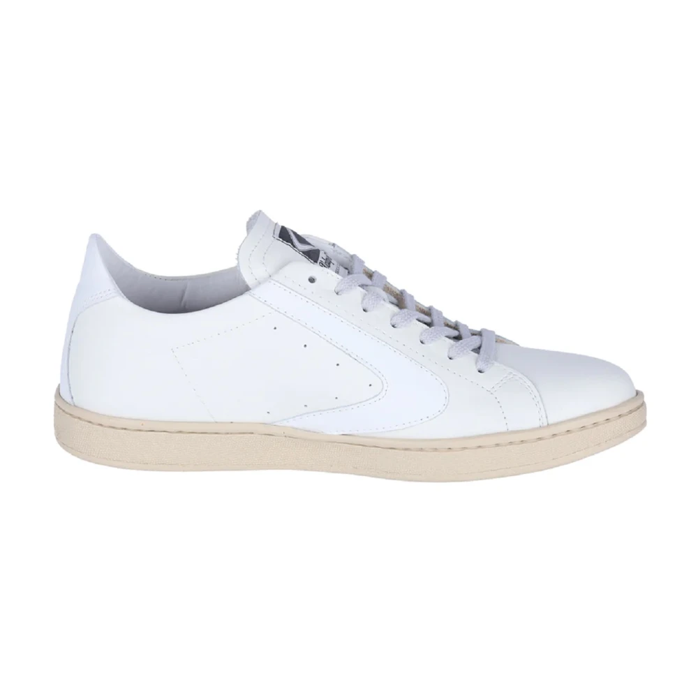 Valsport 1920 Witte leren sneakers met boemerangdetail Heren Schoenen