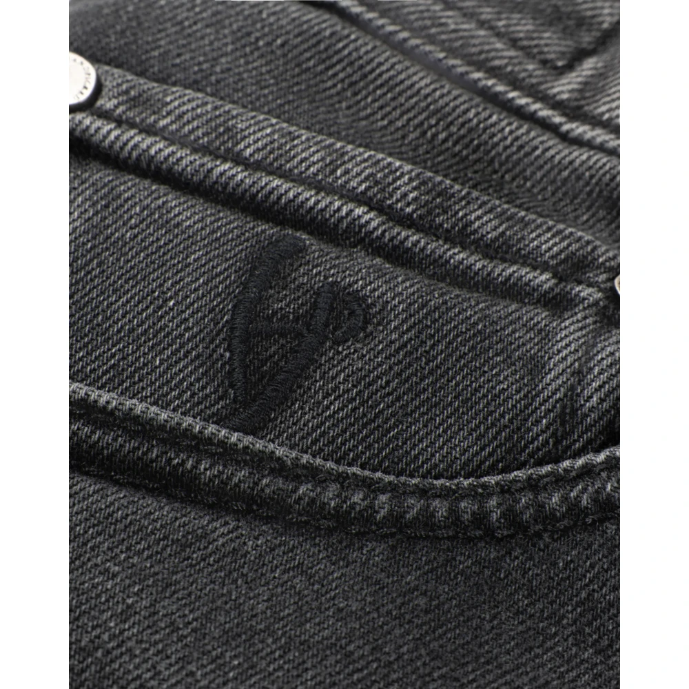 Hand Picked Hoge taille 5-pocket jeans moderne stijl Gray Heren