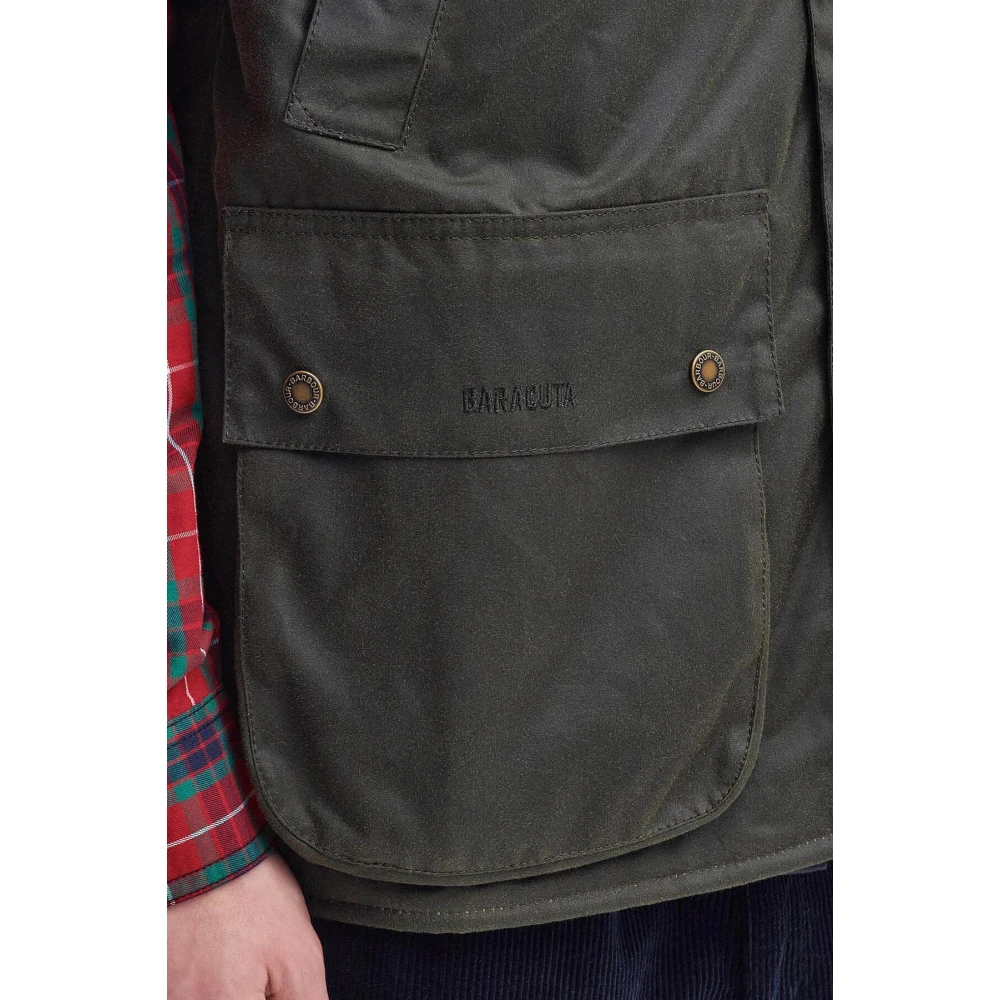 Barbour Gewaxt Gilet Archief Olijf-S Green Heren