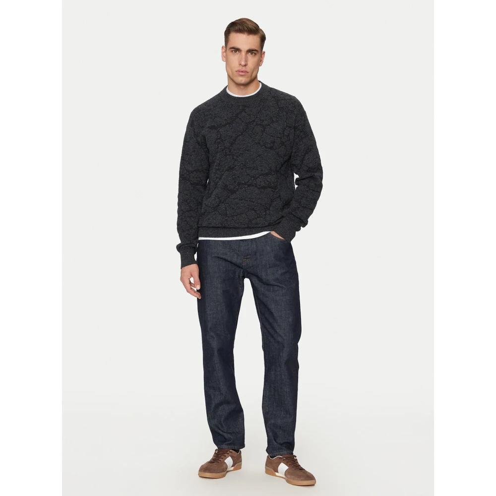 Hugo Boss Zwarte Sweater Collectie Black Heren