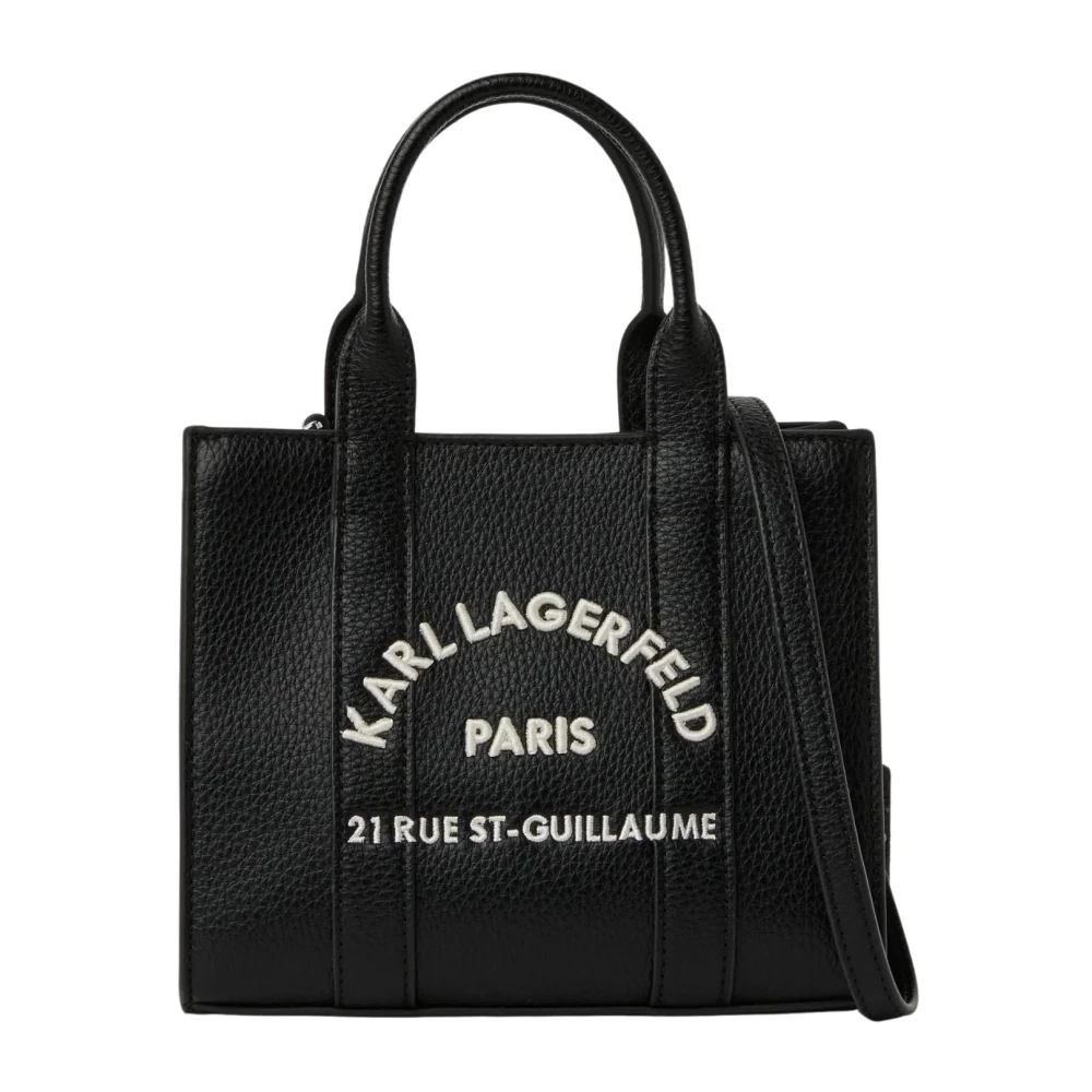 Karl Lagerfeld Black Handbags, Female, One Size, Rue St-Guillaume Mini Tote