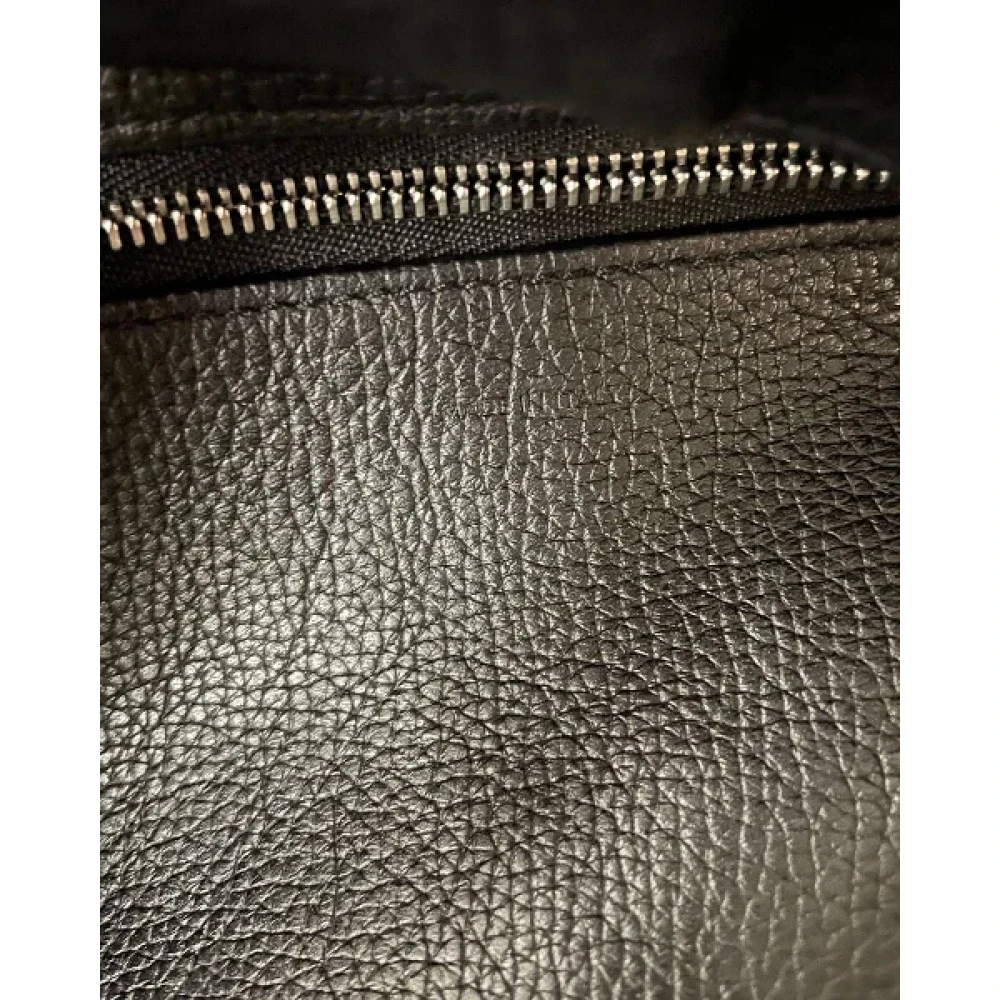 Celine Vintage Pre-owned Leather shoulder-bags Black Dames