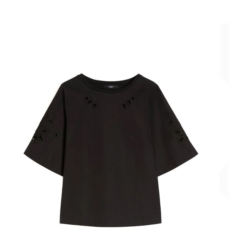 Max Mara Vrouw Zwart Overhemden Dames, S, Top