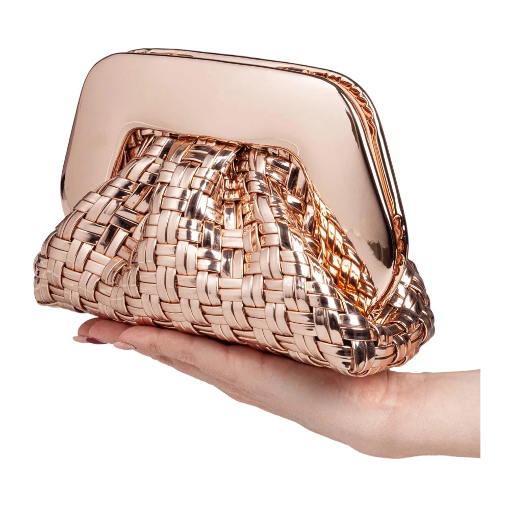 THEMOIRè Vegan Roze Gouden Clutch Tas Pink Dames
