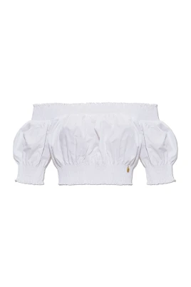 Poplin Off-Shoulder Top