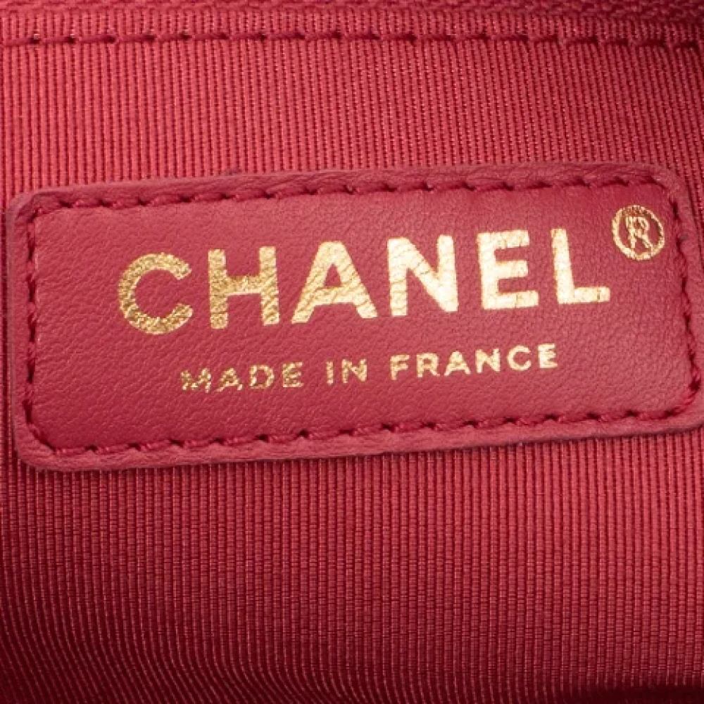 Chanel Vintage Pre-owned Leather handbags Pink Dames