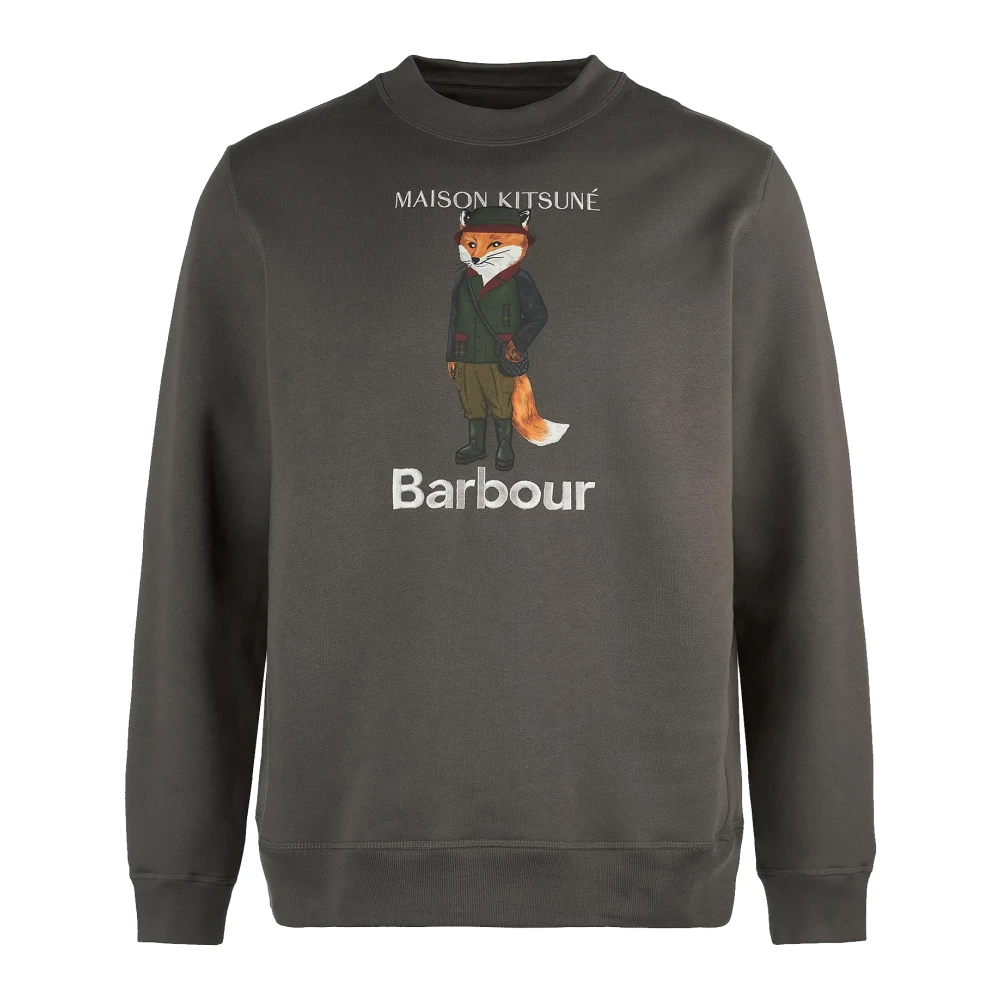 Barbour Beaufort Fox Sweatshirt Green Heren