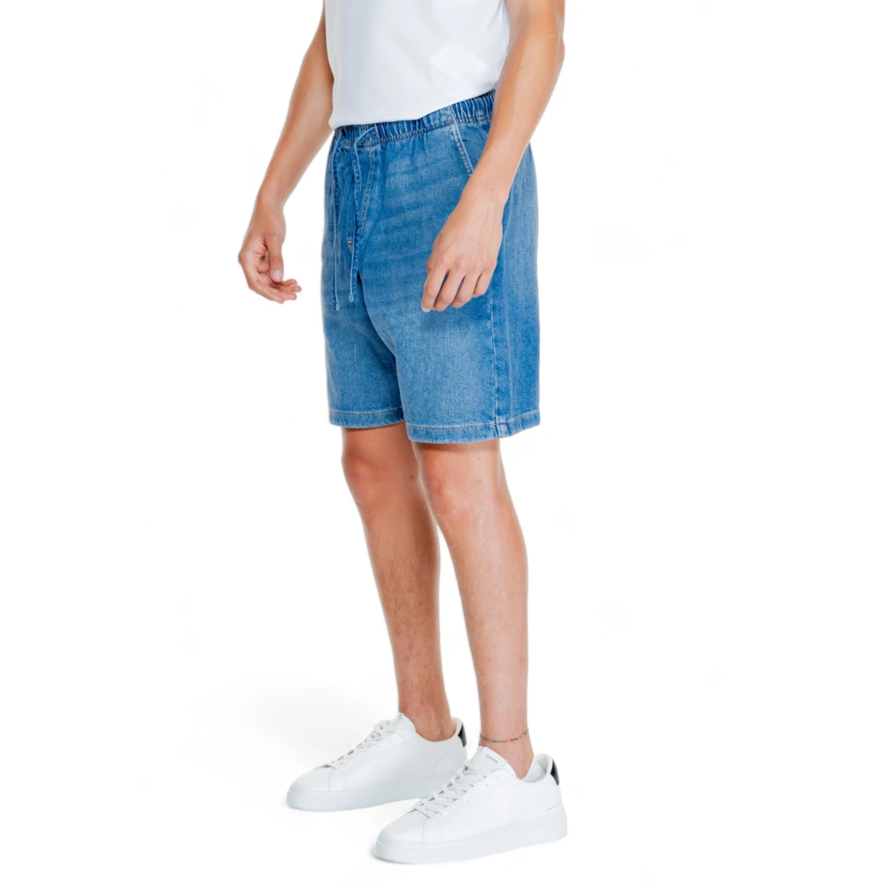 jack & jones Katoenen Jogger Shorts Lente Zomer Collectie Blue Heren