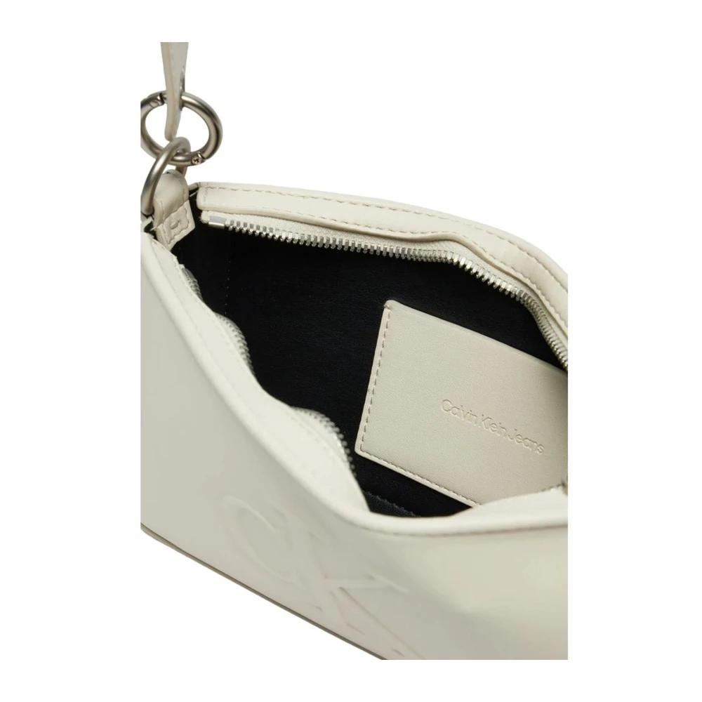 Calvin Klein Jeans Stijlvolle Beige Polyurethaan Dameshandtas Beige Dames