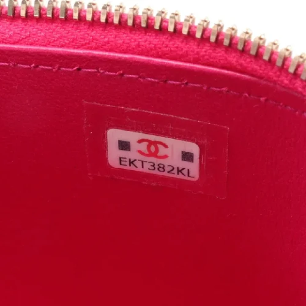 Chanel Vintage Pre-owned Leather chanel-bags Pink Dames