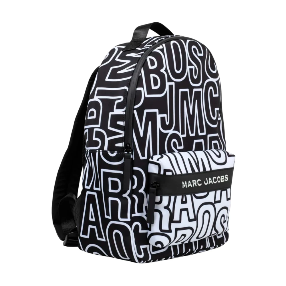 Marc Jacobs Moderne Bicolor Rugzak met Logoprint Black Heren