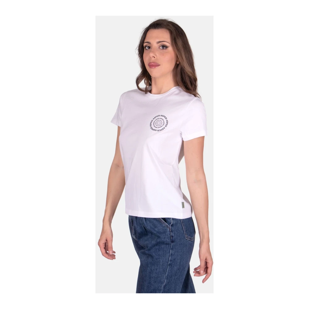 Aspesi Basis Dames T-shirt White Dames
