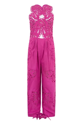 Jumpsuit med rosetter nertill