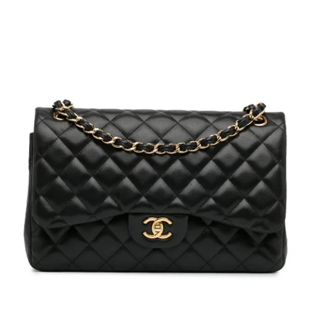 Chanel Vintage Pre-owned Leather chanel-bags Black Dames