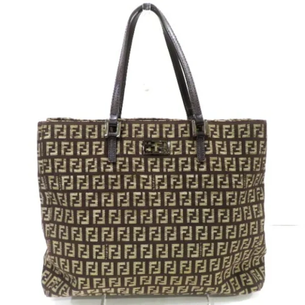 Fendi Vintage Pre-owned Fabric fendi-bags Brown Dames