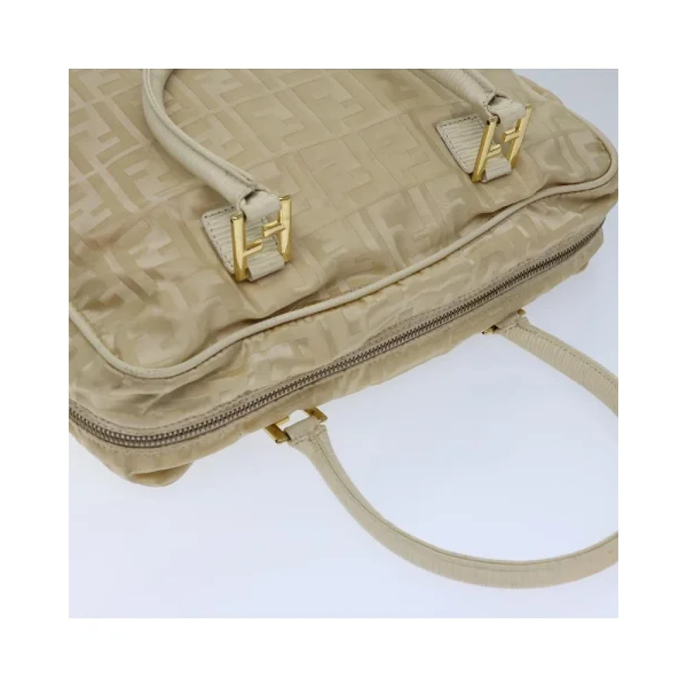 Fendi Vintage Pre-owned Nylon handbags Beige Dames