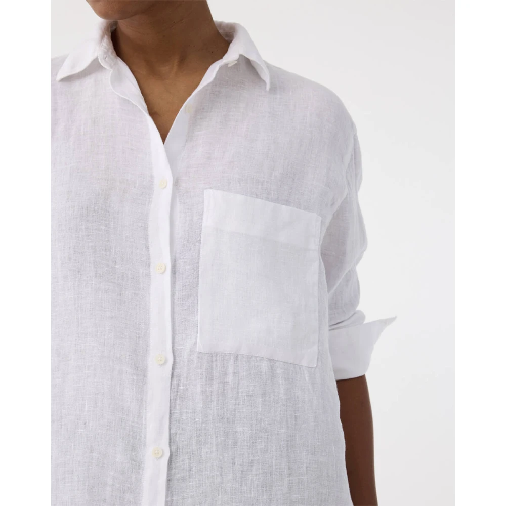 Knit-ted Pepper Lange Mouw Blouse White Dames