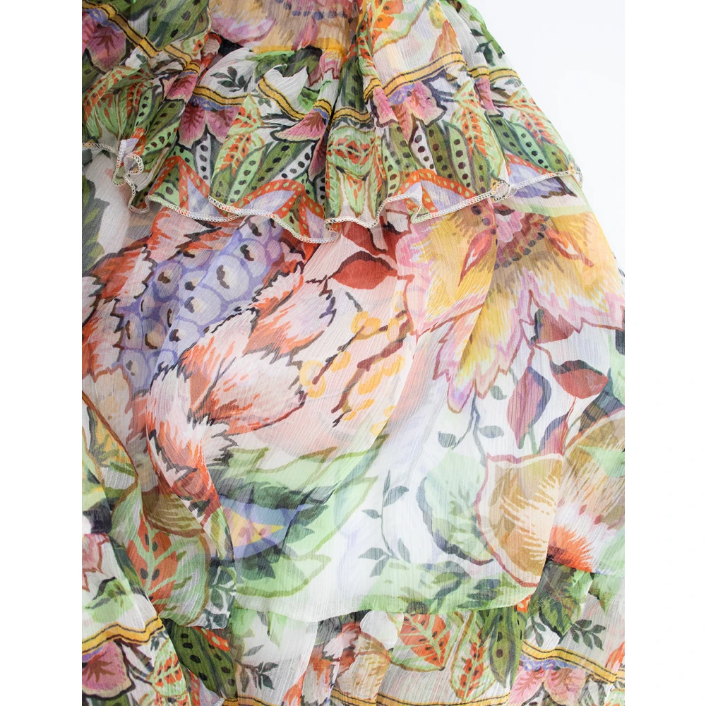 ETRO Zijden Crepon Rok Multicolor Dames