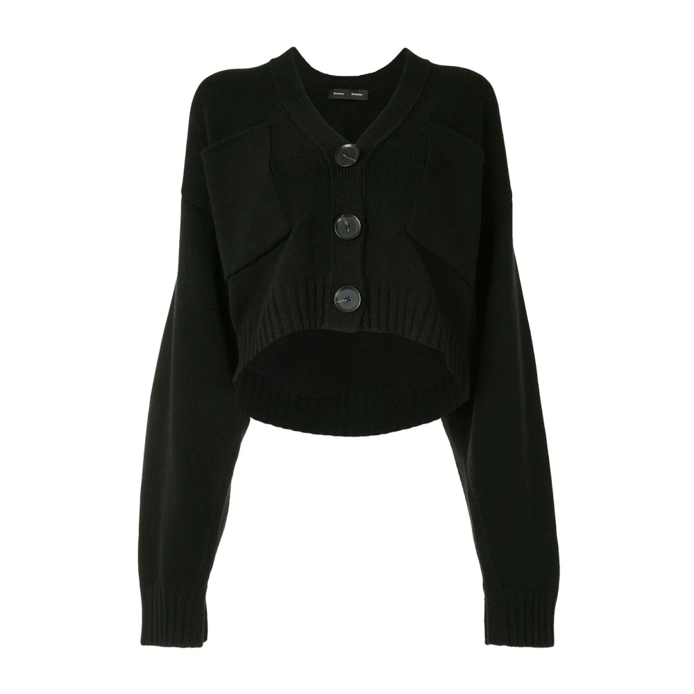 Proenza Schouler Zwarte Cashmere Cardigan Casual Stijl Black Dames