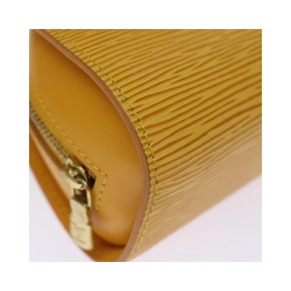 Louis Vuitton Vintage Pre-owned Leather louis-vuitton-bags Yellow Dames