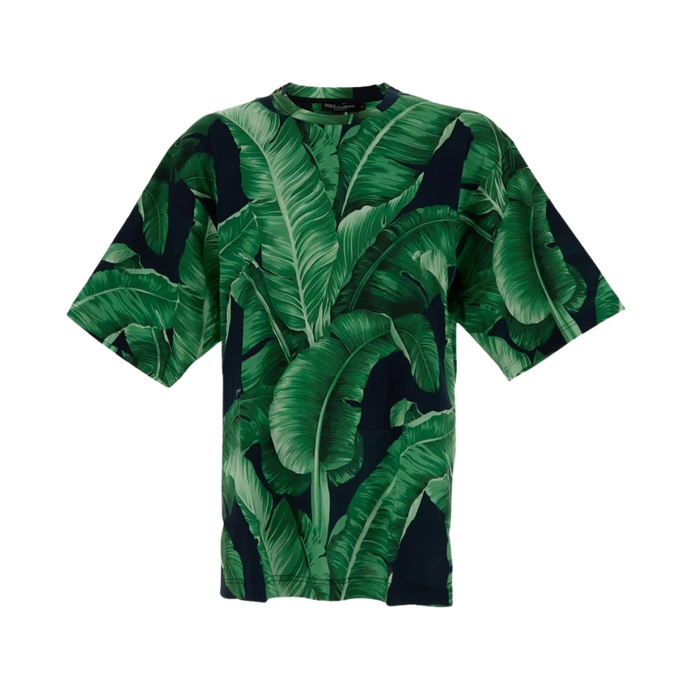 Dolce & Gabbana Katoenen T-shirt Green Heren