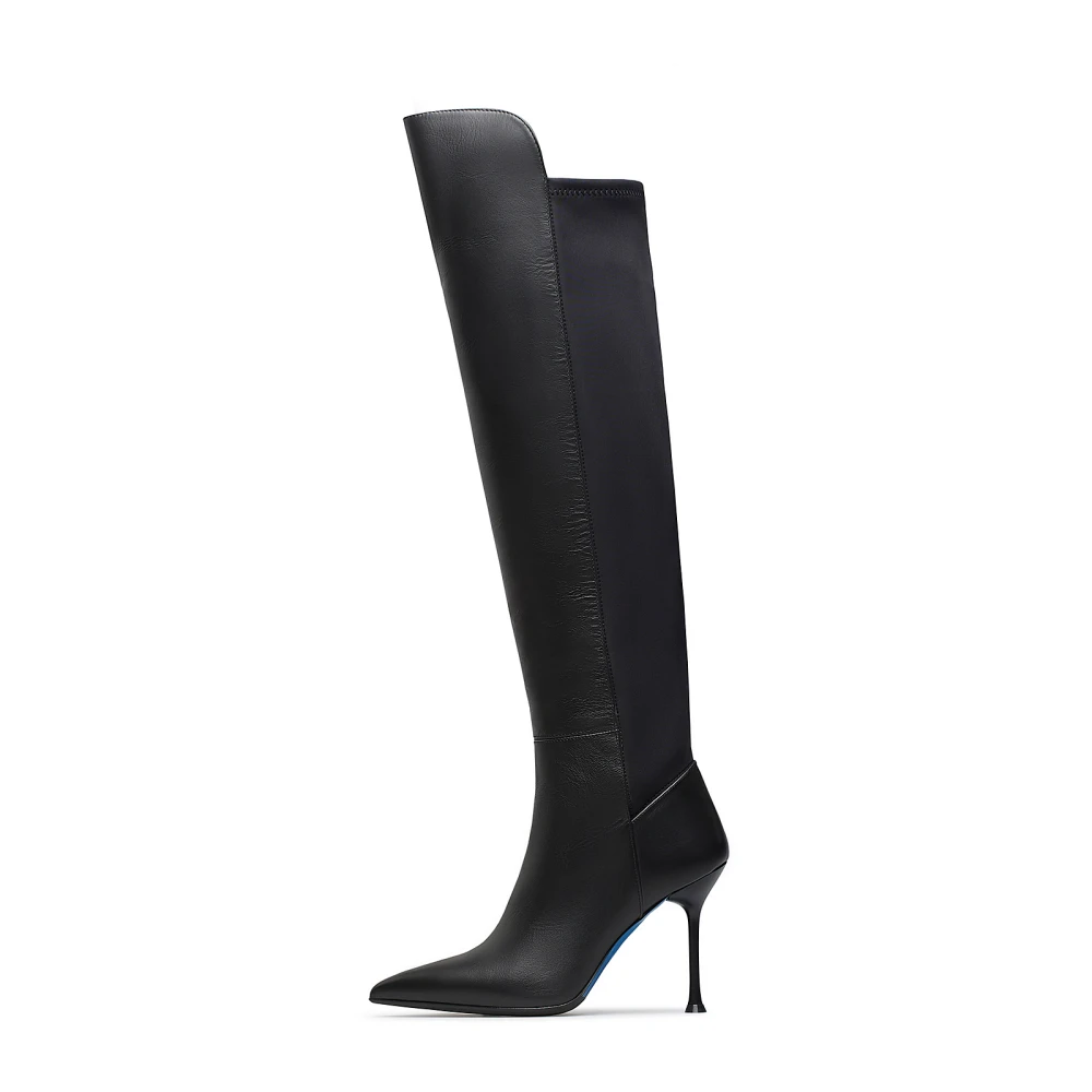 Loriblu Vrouw Zwart Schoenen Dames, 39 Eu, Leer, Overknee Laarzen