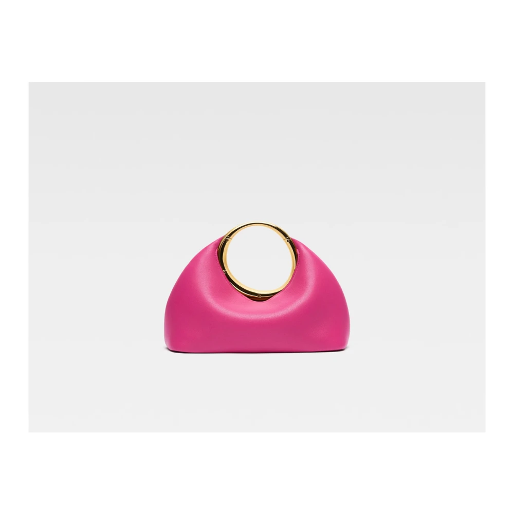 Jacquemus Le Petit Calino Donkerroze Leren Tas Pink Dames