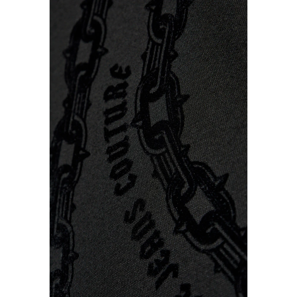 Versace Jeans Couture Gestreept T-shirt Black Heren
