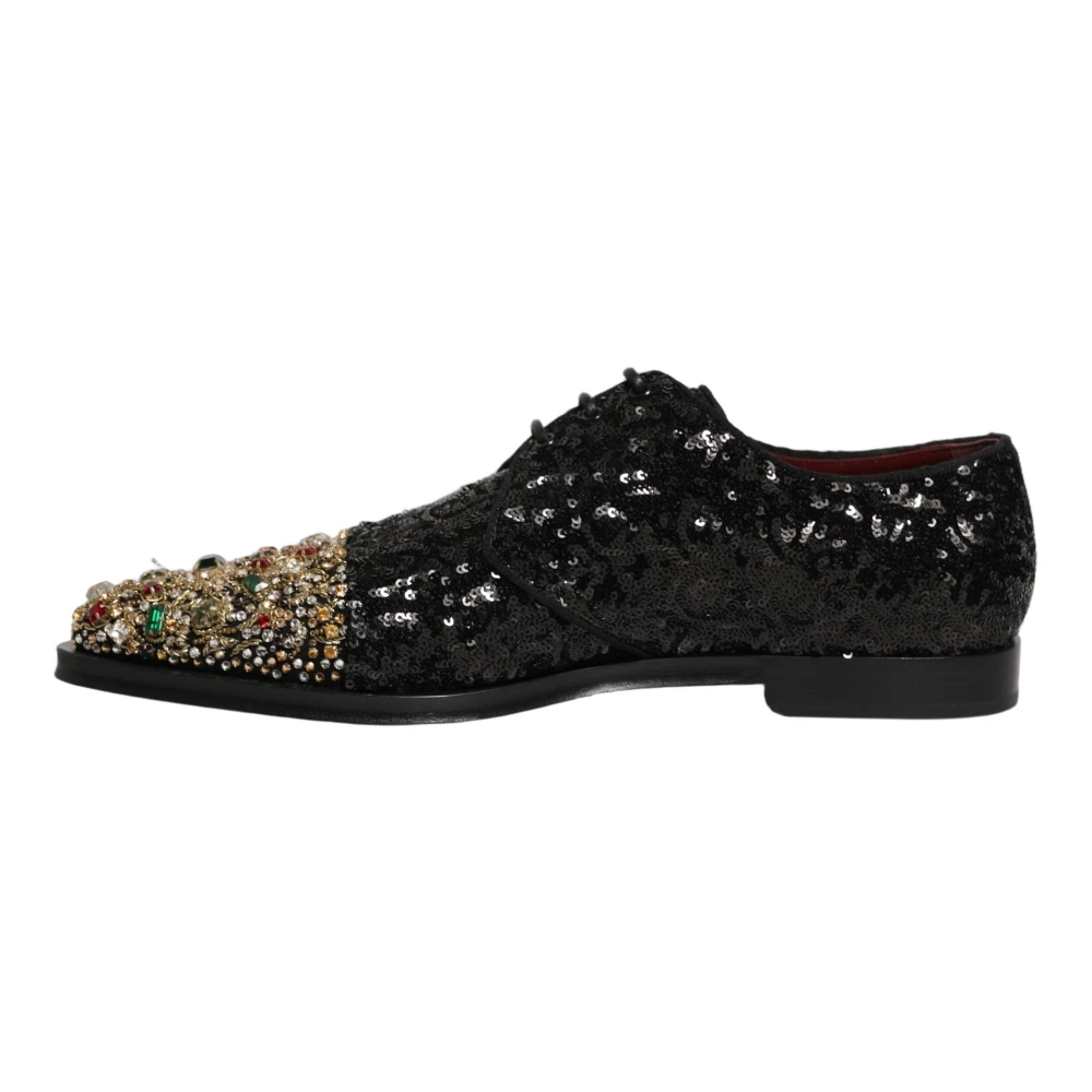 Dolce & Gabbana Black Derby Dress Shoes - Male - Laced Shoes - 9 Uk - Shoes