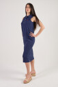robe-bleue-en-coton-stretch-pour-femme